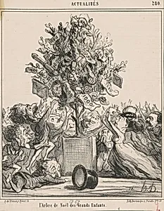 L'Arbre de Noël des Grands Enfants by Honoré Daumier