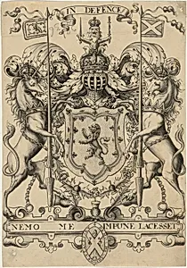 Later Copy of the Arms of Scotland by Unknown Artist