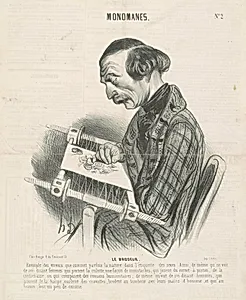 Le brodeur by Honoré Daumier