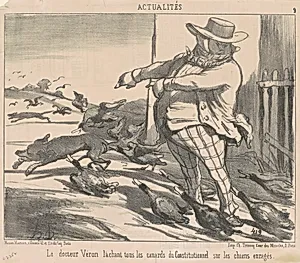 Le docteur Véron lachant tous les canards ... by Honoré Daumier