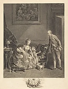 Le duc de Chartres, son epouse et ses enfants
