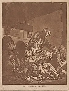 Le Fermier brulé (A Burnt-Out Farmer, Begging with his Family)