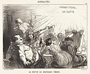 Le Festin de Baltazar-Véron by Honoré Daumier