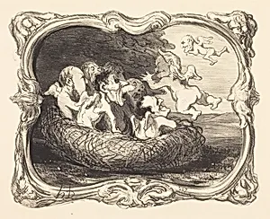 Le Nid abandonné by Honoré Daumier
