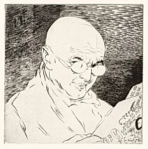 Le Numéraliste / Auto-portrait (Numerologist / Self-Portrait) [plate 14]