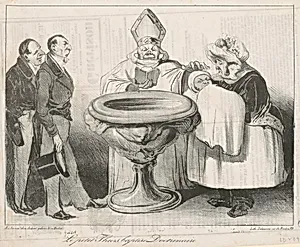 Le Petit Thiers, Baptisé Doctrinaire by Honoré Daumier
