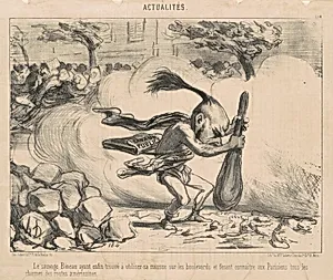 Le sauvage bineau ayant ... by Honoré Daumier