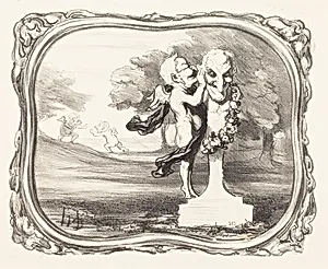 Le Secret confié au dieu faune by Honoré Daumier