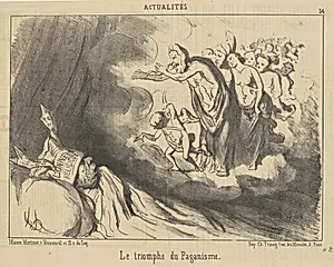 Le triomphe du paganisme by Honoré Daumier