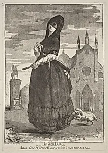 Le Zendale (Woman in a Hood, or the Woman Returning from Church) by Giovanni David