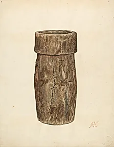 Lead Miner's Wooden Bucket
