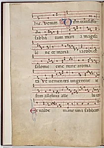 Leaf 2 from an antiphonal fragment (verso)