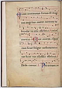 Leaf 3 from an antiphonal fragment (verso)
