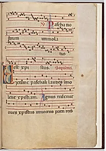 Leaf 6 from an antiphonal fragment