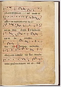 Leaf 8 from an antiphonal fragment