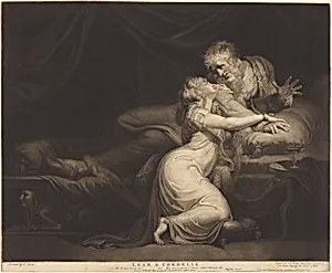 Lear and Cordelia by John Raphael Smith after Henry Fuseli