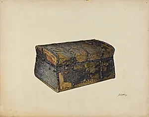 Leather Covered Trunk