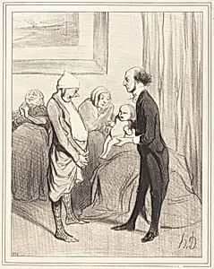 L'Entrée dans la vie by Honoré Daumier