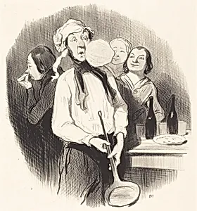Les Crêpes by Honoré Daumier
