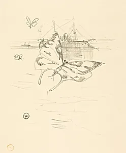 Les papillons by Henri de Toulouse-Lautrec