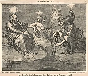 Les planètes étant elles-mêmes dans ... by Honoré Daumier