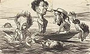 Les Tritons de la Seine by Honoré Daumier