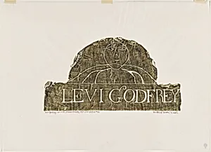 Levi Godfrey from A Portfolio of Rubbings from Early American Stone Sculpture