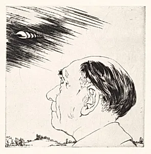 L'Homme qui Voit dans le Nuages (The Man who Sees in the Mist) [plate 4]