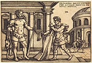 Lichas Presenting Nessus' Tunic to Hercules by Sebald Beham