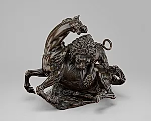 Lion Attacking a Stallion