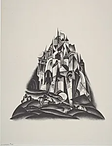 Lithograph #41 (Visionary City)