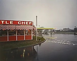 Little Chef in Rain, St. Neots, Cambridgeshire