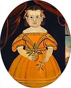 Little Girl Holding Apple