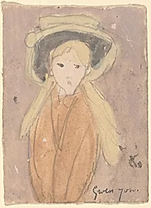 Little Girl with a Large Hat