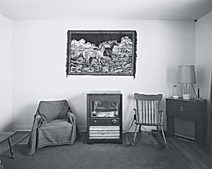 Living Room with "T.V. Aquarium", Ramsayville, Ontario
