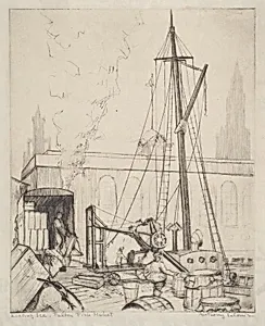 Loading Ice, Fulton Fish Market