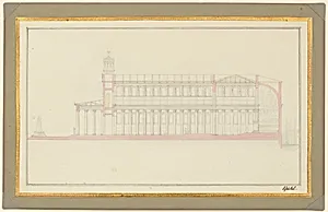 Longitudinal Section of a Cathedral for Berlin