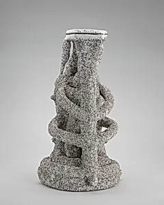 Lost-Wax Casting Display: investment mold [seventh of ten steps]