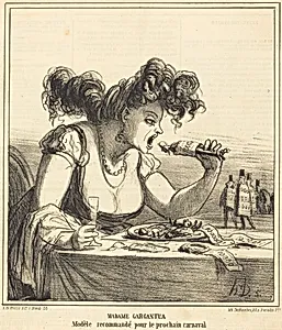 Madame Gargantua by Honoré Daumier