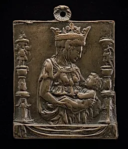Madonna and Child between Two Candelabra