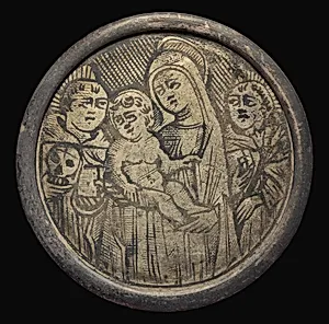 Madonna and Child with Two Monastic Saints