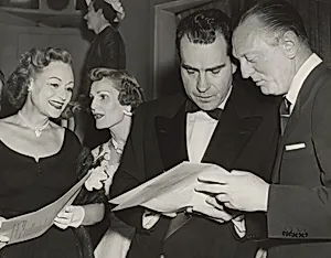 Maid of Cotton Award: Karen Stark, Mrs. Richard M. Nixon, Vice President Nixon and Harvey Berin