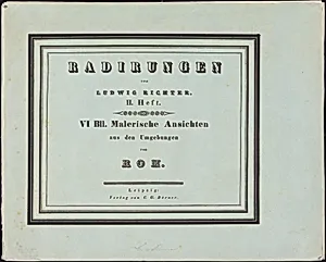 Malerische Ansichten aus den Umgebungen von Rom