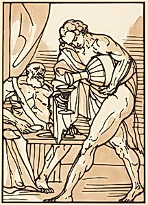 Man Pouring from Jug