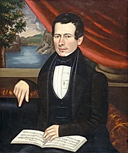 Man with a Tune Book: Possibly Mr. Cook