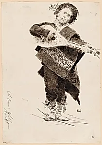Mandolin Player in Popular Costume of Abruzzi