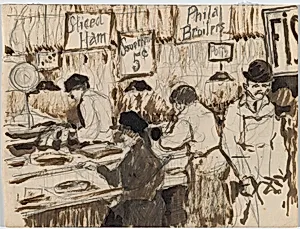 Marché à la Viande, New York (Meat Market, New York)