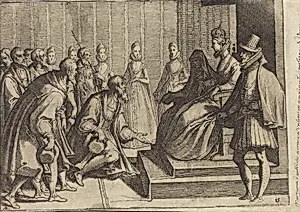 Margaret of Austria Giving Audience to a Nobleman [verso] by Raffaello Schiaminossi