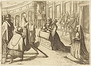Marriage of Margaret of Austria and Philip III by Jacques Callot
