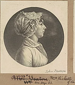 Mary Barr Ricketts by Charles B. J. Févret de Saint-Mémin